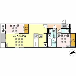 イゾラ【1階】の間取り