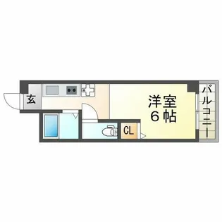 ガーデンパーティ西宮北口【308号室】の間取り