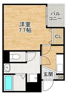 シエテ生野東【1階】の間取り