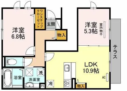 Palacio大野台【1階】の間取り