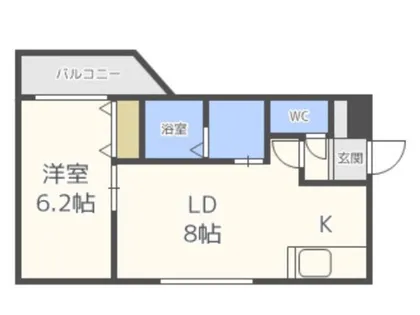 セルバテール南6条【2階】の間取り