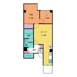 アヴォワール丸の内【3階】の間取り