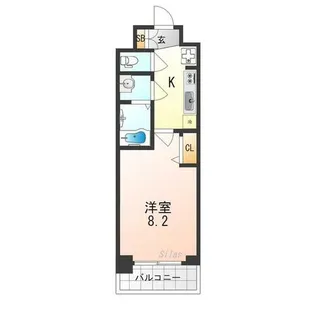 プレサンスTHE KYOTO 東福寺WEST【2階】の間取り