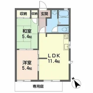 サンシャインハイム【0101号室】の間取り