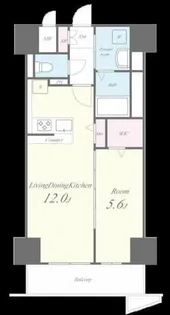 ル・シエール清水【14階】の間取り