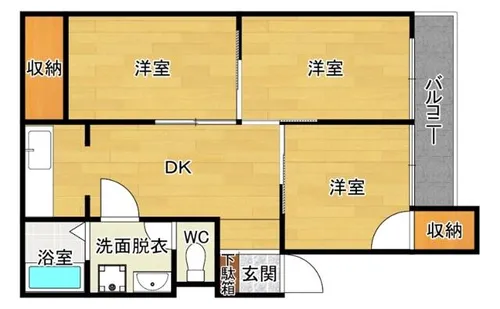 ビスタ相川【1階】の間取り