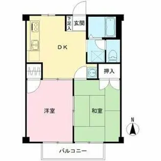 すずめのお宿【102号室】の間取り