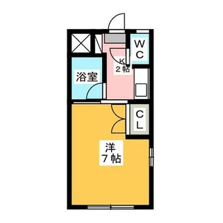 HKビル穂波【1階】の間取り