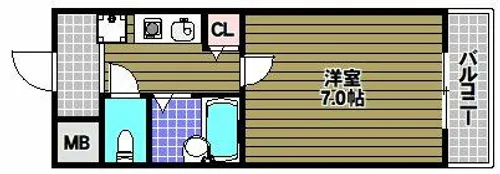 小林マンション【1階】の間取り
