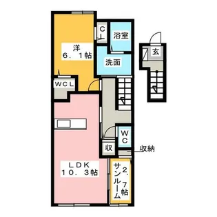 アルカンシエル【2階】の間取り