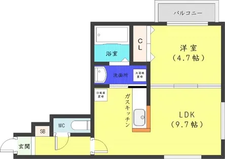 ラベンデール山鼻【3階】の間取り
