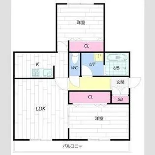Modest柏丘【301号室】の間取り