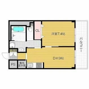 サンリスタ守口【5階】の間取り