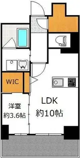 ルシェンヌ新大阪【1008号室】の間取り