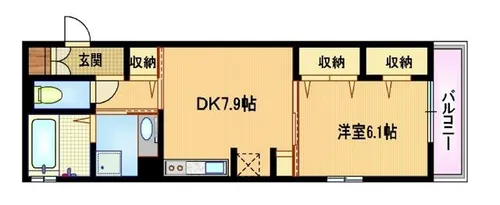 大阪府大阪市都島区中野町2丁目【マンション】の間取り