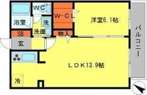 グレイス辻本弐番館【1階】の間取り