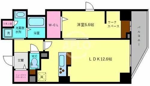 Elysion天王寺【3階】の間取り