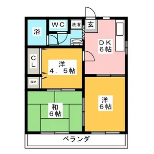 ベルシティ台町【2階】の間取り