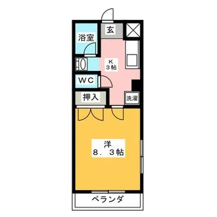 カガ屋ビル【4階】の間取り