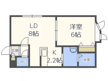 北海道札幌市東区北四十条東17丁目【アパート】の間取り