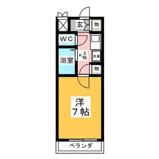1Kの間取り画像