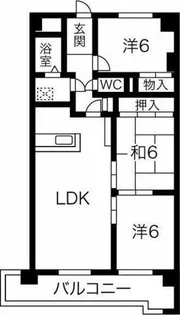 アルバインローズイッセイ【6階】の間取り