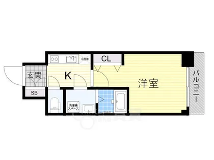 エスリードレジデンス都島シティフロント【5階】の間取り