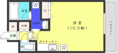 セントポーリアスィート【5階】の間取り