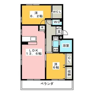 ミュゼ【3階】の間取り