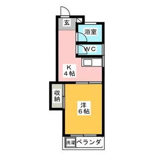 マンション植田【1階】の間取り