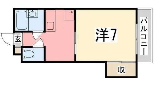 第二森レジデンス【206号室】の間取り