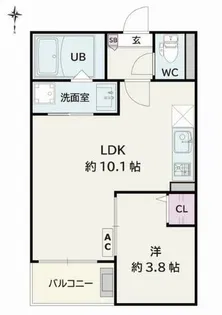 Jack sotoshinⅡ【3階】の間取り