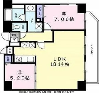 KDX泉レジデンス【4階】の間取り