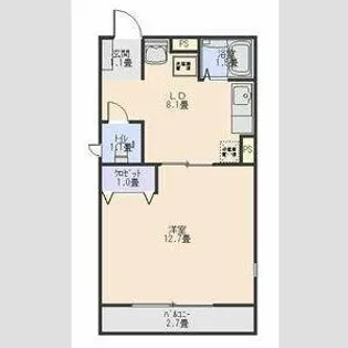 シャトレ【301号室】の間取り