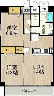 インプルーブ葵【9階】の間取り