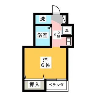 都ビル築地【4階】の間取り