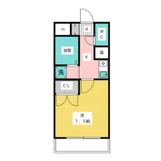 ビューテラスⅡ【507号室】の間取り