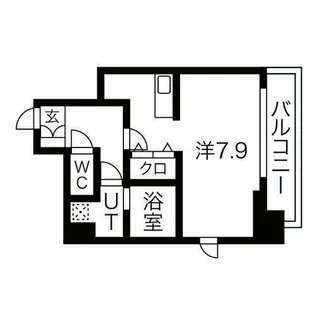 エイペックス四天王寺Ⅰ【9階】の間取り