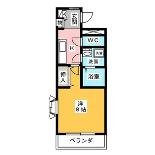リバーサイドシェル【2階】の間取り