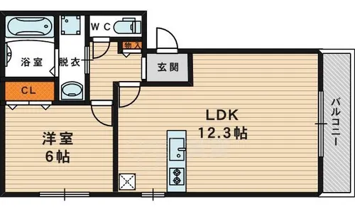 マンマ・ミーア【3階】の間取り