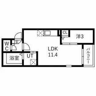 Jack sunakuchiⅠ【2階】の間取り