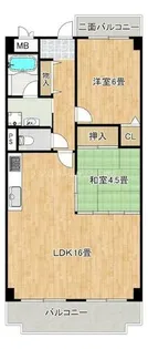 ニューライフ堺【904号室】の間取り