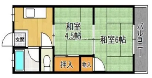 綾之町コーポ【2C号室】の間取り