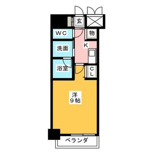 スリーアイランドタワー名駅北【2階】の間取り