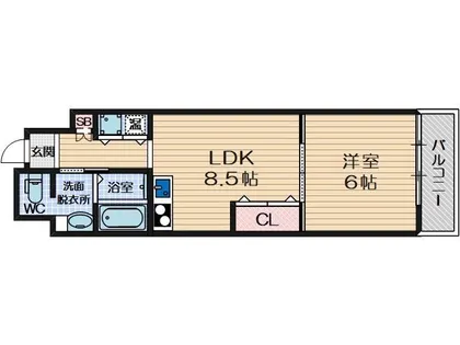 ヴェローノ茨木【405号室】の間取り
