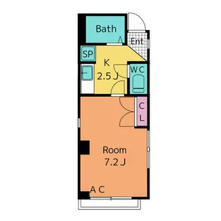 1Kの間取り画像