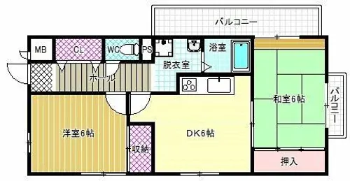 エスポワール【4階】の間取り