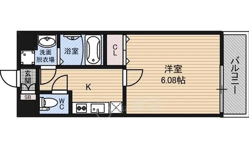 CP深江橋【1階】の間取り