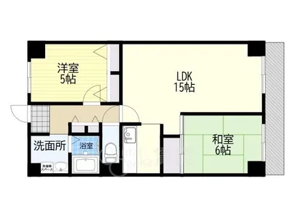 ネオコーポ鶴見緑地【9階】の間取り