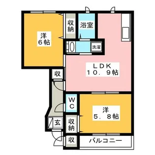 ブリーズ【1階】の間取り